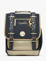 Rugzak Vintage Fantasy 2 Compartimenten Cameleon Blauw vintage fantasy SD39